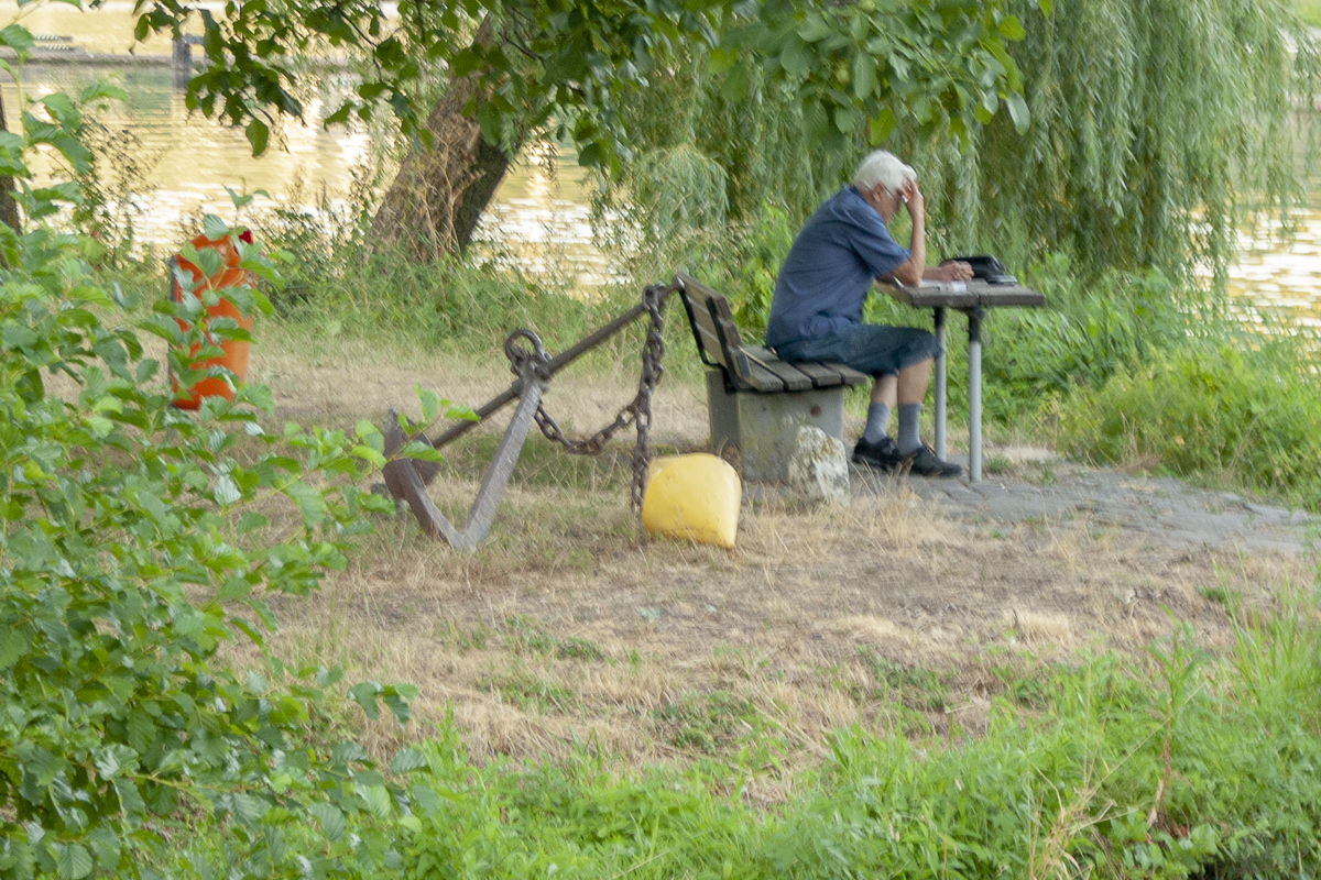 Man aan de Moezel